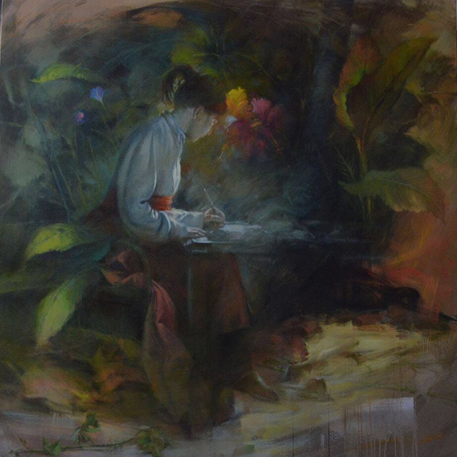 Der innere Garten, 2016 l auf Leinwand 195 x 195cm